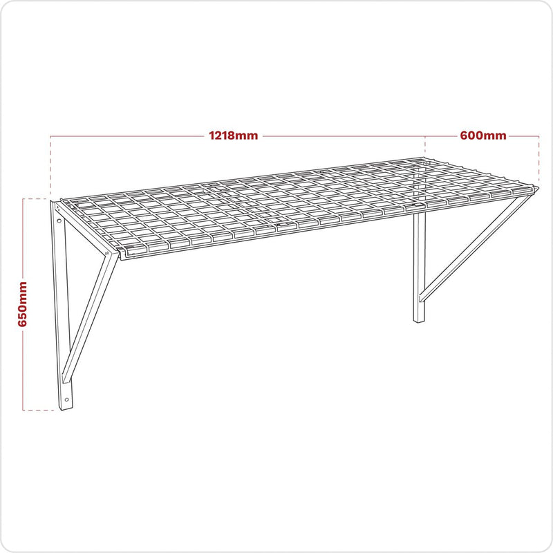 Superline Pro Superline PRO Heavy-Duty Wall Mounting Storage Rack APWSR01 Superline Pro - Dynamic Drive