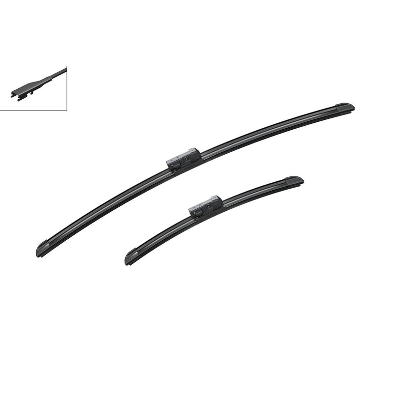 Bosch Aerotwin Wiper Blade Set 600mm + 350mm — A745S fits MG Zs SUV 2017 on