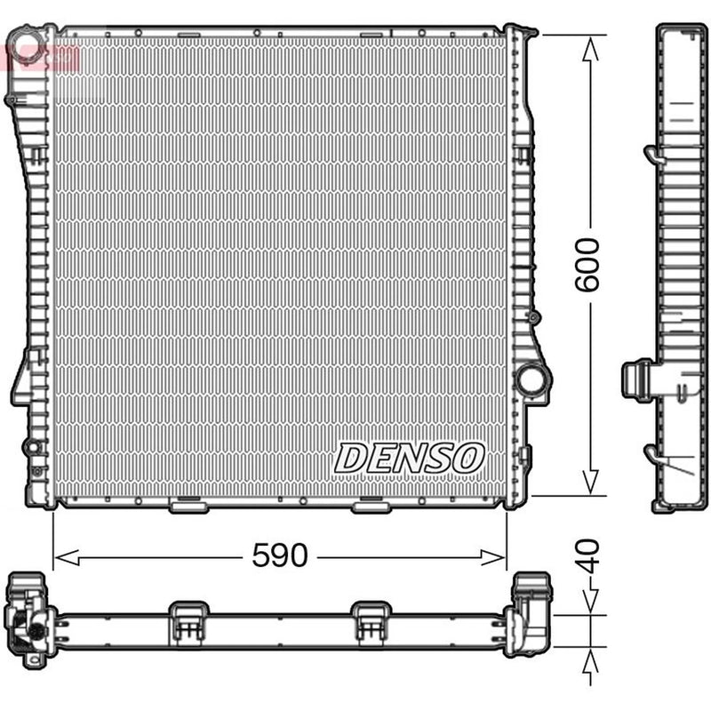 Denso Engine Radiator fits BMW X5 2000-2006 3.0 4.4 4.6 4.8