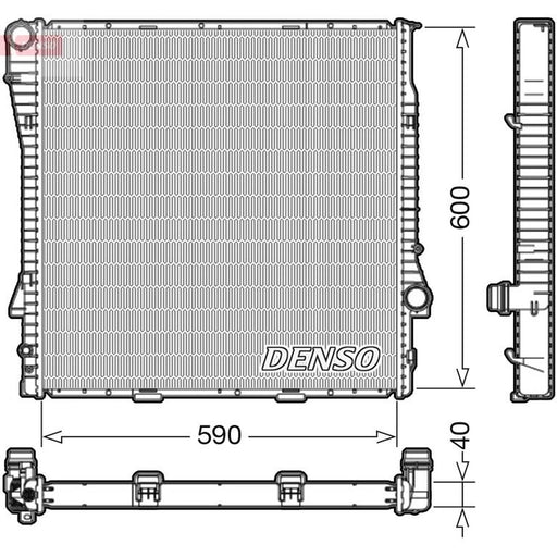 Denso Engine Radiator fits BMW X5 2000-2006 3.0 4.4 4.6 4.8
