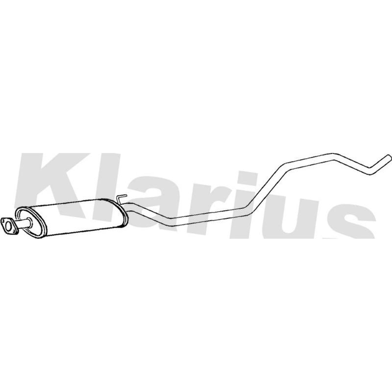 Klarius Box With Centre Pipe Centre fits Opel Insignia A 2008-2017 1.8