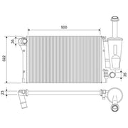 Valeo Engine Radiator 701886