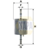 NAPA Fuel Filter Element fits Chevrolet Aveo / Kalos 2003-2013 1.2 1.4