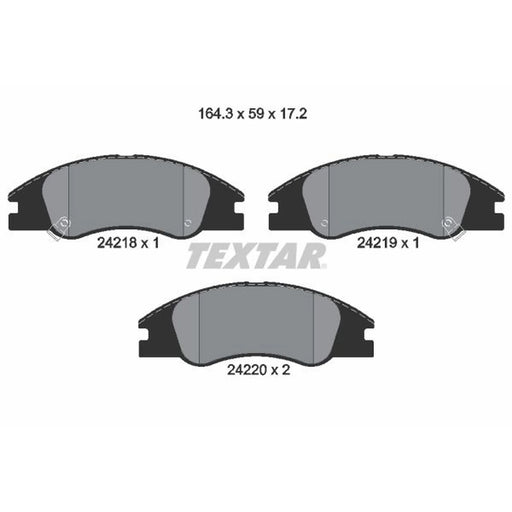 Textar Front Brake Pad Set 2421801