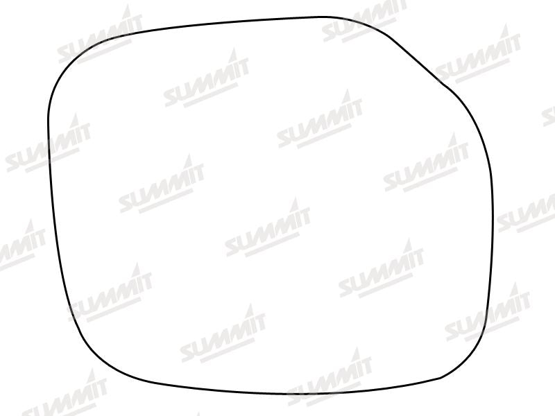 Summit Stick-On Standard Mirror Glass fits Citroen Berlingo 98 on LHS Summit - Bars 4 Cars
