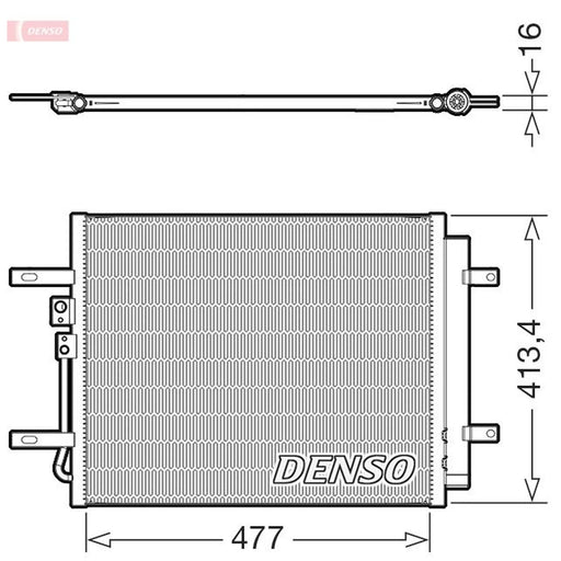 Denso Air Conditioning Condenser fits Hyundai Ioniq 2016-2022