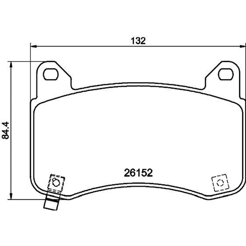 DON Front Brake Pad Set fits Tesla Model 3 2017-2020