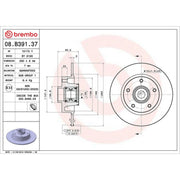 Brembo Front & Rear Brake Discs & Pads fits Renault Megane IV 2018 on 1.3