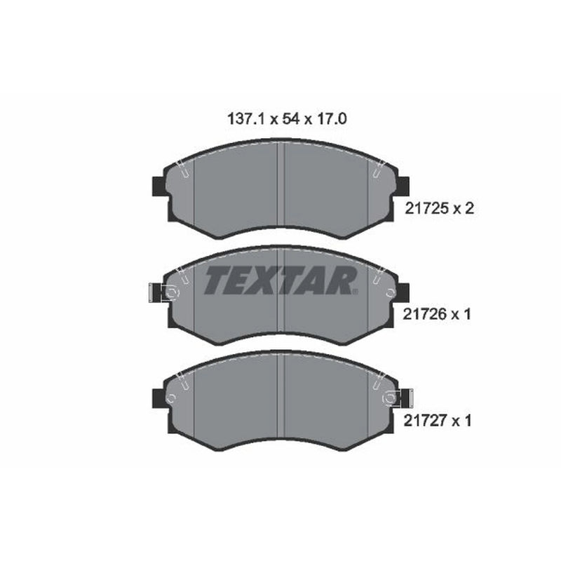 Textar Front Brake Pad Set 2172501
