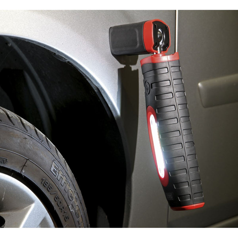 Sealey Rechargeable 360 Inspection Light 16 SMD & 3W SMD LED Black 2 x Lithium-i Sealey - Dynamic Drive