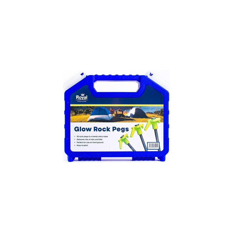 Awning Tent Glow Rock Pegs Royal - Dynamic Drive