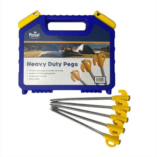 Awning Tent Pegs Heavy Duty x20 Royal - Dynamic Drive