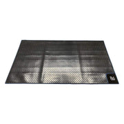 Olpro Awning Tunnel Mat 1500mm x 800mm Black Rubber checker board with Blue Edge Trim Olpro - Dynamic Drive