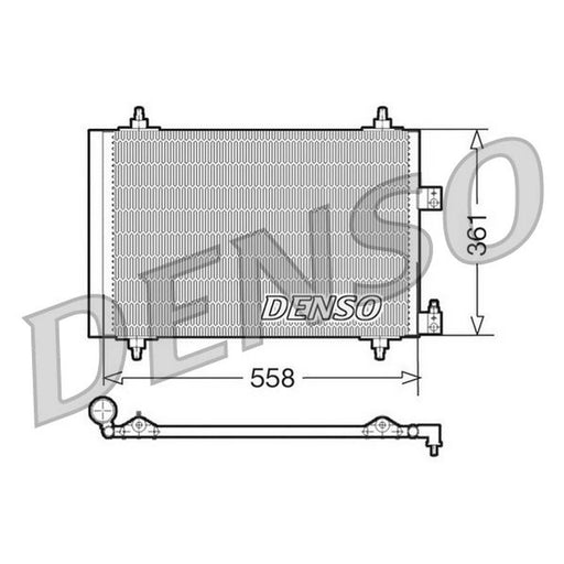 Denso Air Conditioning Condenser fits Citroën C5 I 2001-2004 1.8 2.0 2.2 3.0