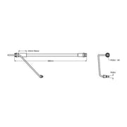 Juratek Brake Hydraulic Hose Line Front Left fits Audi A6 Allroad C8 2018-2021