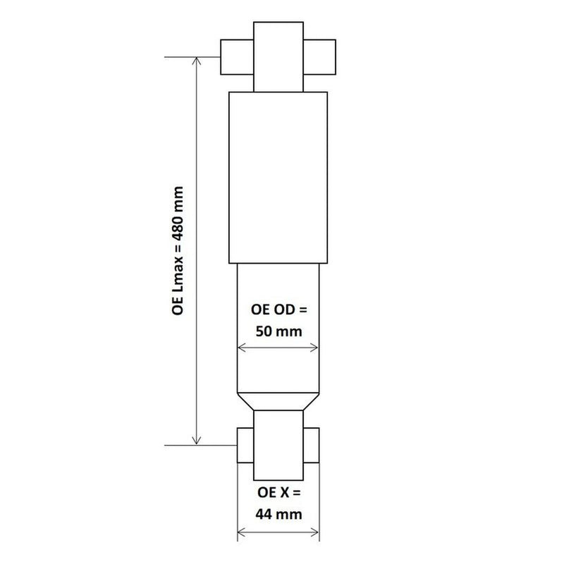 KYB Shock Absorber Damper Strut Rear fits Iveco Daily III 1999-2007 2.8