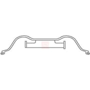 Apec Brake Pad Accessory Fitting Kit Front fits Citroën C4 Grand Picasso II
