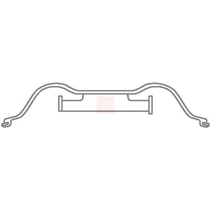 Apec Brake Pad Accessory Fitting Kit Front fits Citroën C4 Grand Picasso II