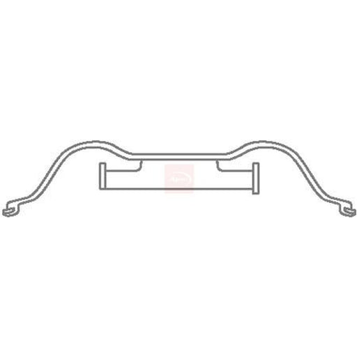 Apec Brake Pad Accessory Fitting Kit Front fits Citroën C4 Grand Picasso II