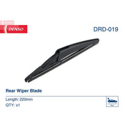 Denso Rear Wiper Blades fits Dacia Jogger 2021 on 1.0