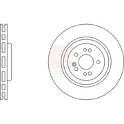 Apec 2 x Vented Front Brake Discs SDK6317
