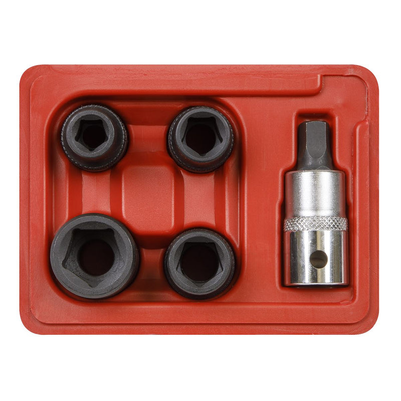 Sealey Brake Caliper Socket Set 5pc 1/2"Sq Drive VS0464 Sealey - Dynamic Drive