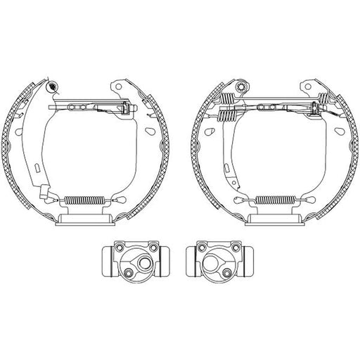 Mintex Brake Shoe Set Axle Kit fits Renault 21 1986-1994 1.7 1.9 2.1