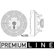 Mahle Radiator Fan Clutch fits Mercedes-Benz Unimog 2002 on