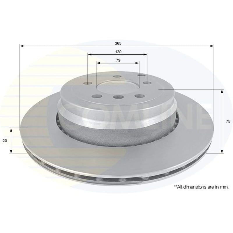 Comline Rear Brake Discs & Pads fits Land Rover Range Rover 2010-2012 4.4