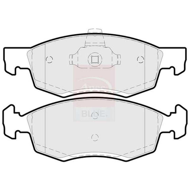 Apec Front Brake Pad Set fits Dacia Logan 2004-2005 1.4 1.5 1.6