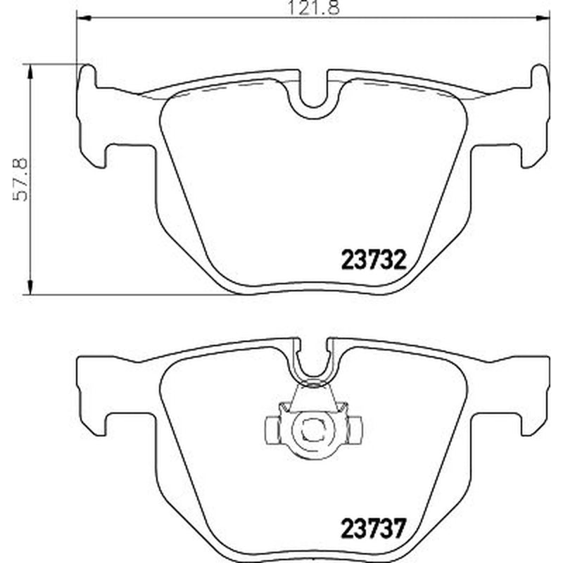 Mintex Rear Brake Internally Vented Discs & Pads fits BMW 5 2004-2010