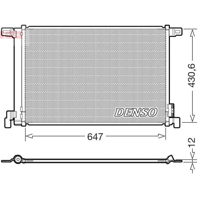 Denso Air Conditioning Condenser fits Audi E-Tron 2018-2023