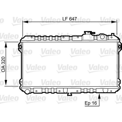 Valeo Engine Radiator 731437