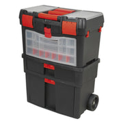 Sealey Mobile Toolbox with Tote Tray & Removable Assortment Box AP850 Sealey - Dynamic Drive