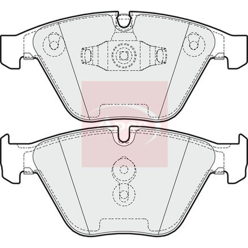 Apec Front Vented & Rear Vented Brake Discs & Pads fits BMW 3 2004-2013