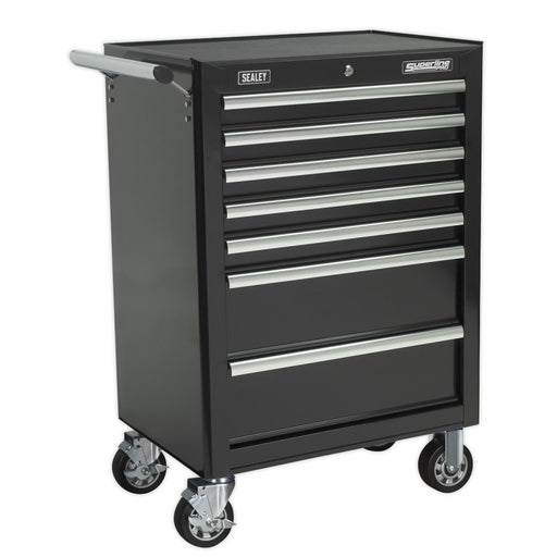 Sealey Rollcab 7 Drawer with Ball-Bearing Slides Black AP26479TB Sealey - Dynamic Drive