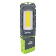 Sealey LED Twist Rechargeable Inspection Light 5W COB & 1W SMD LED601G Sealey - Dynamic Drive