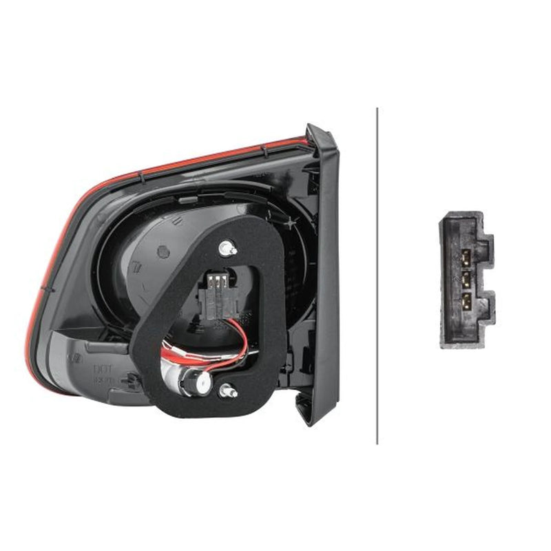 Hella Tail Light / Lamp W5W Left fits VW Tiguan 2007-2018 1.4 2.0