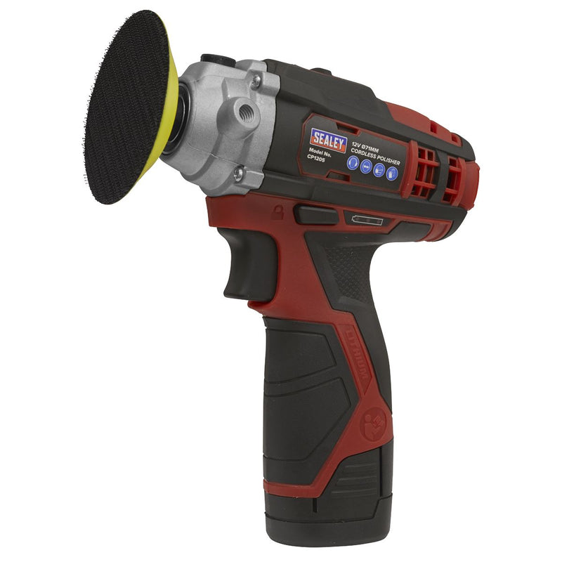 Sealey Cordless Polisher71mm 12V SV12 Series Body Only CP1205 Sealey - Dynamic Drive