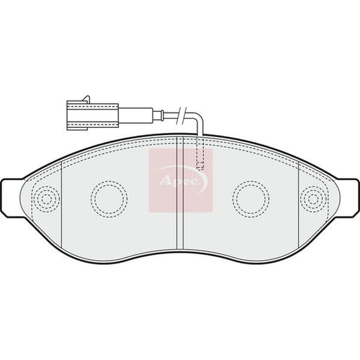 Apec Front Brake Pad Set PAD1567
