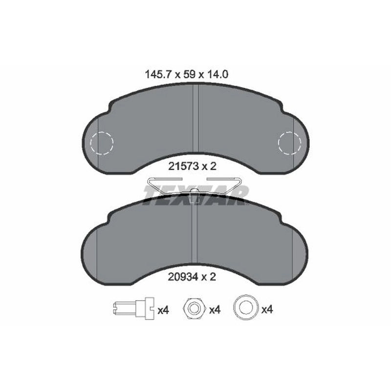 Textar Front Brake Pad Set 2157302