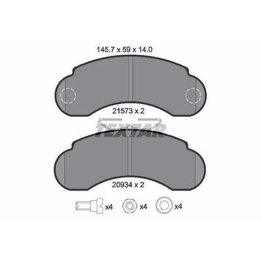 Textar Front Brake Pad Set 2157302