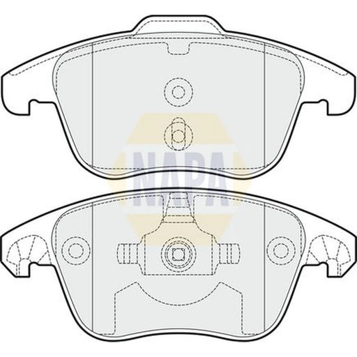 NAPA Front Brake Pad Set NBP1277