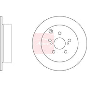 Apec Front & Rear Brake Discs & Pads fits Toyota Celica 1999-2005 1.8