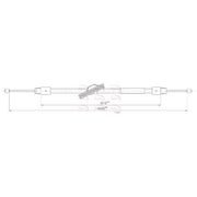 Apec Handbrake Cable Front fits Mercedes-Benz Cls 2011-2017