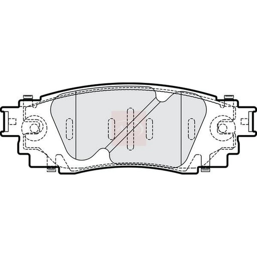 Apec Rear Brake Pad Set PAD2307
