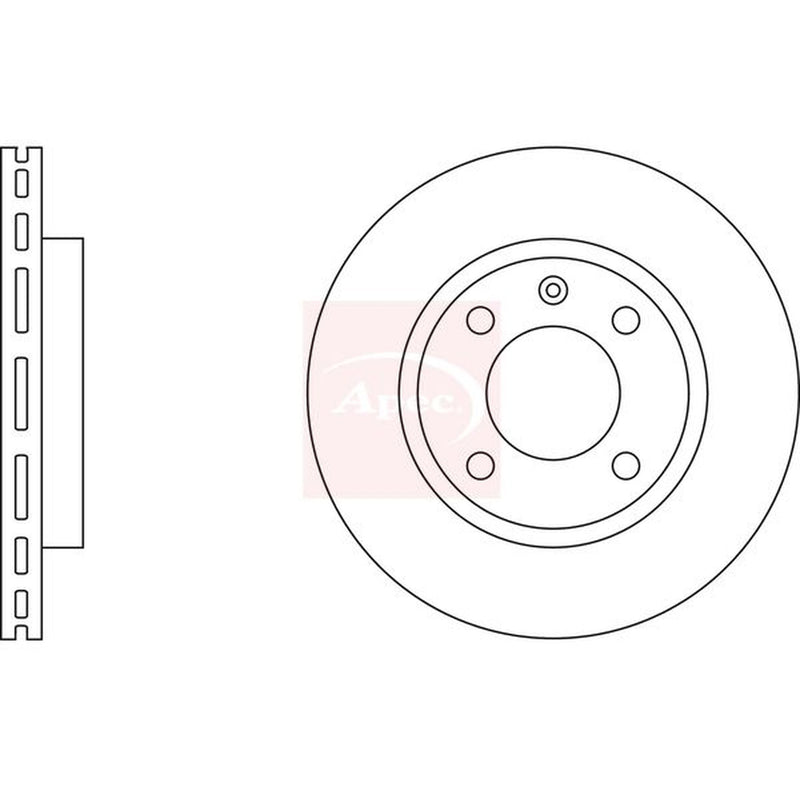 Apec Front & Rear Brake Discs & Pads fits Seat Ibiza 1996-2002 1.4 1.6