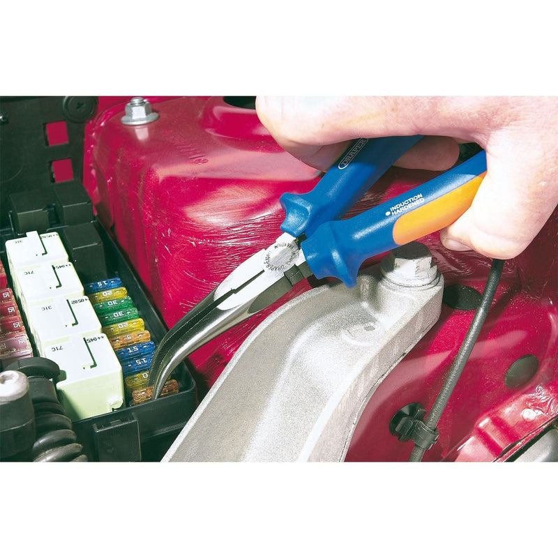 Draper Heavy Duty Soft Grip Bent Nose Pliers, 200mm 68889 Draper - Dynamic Drive