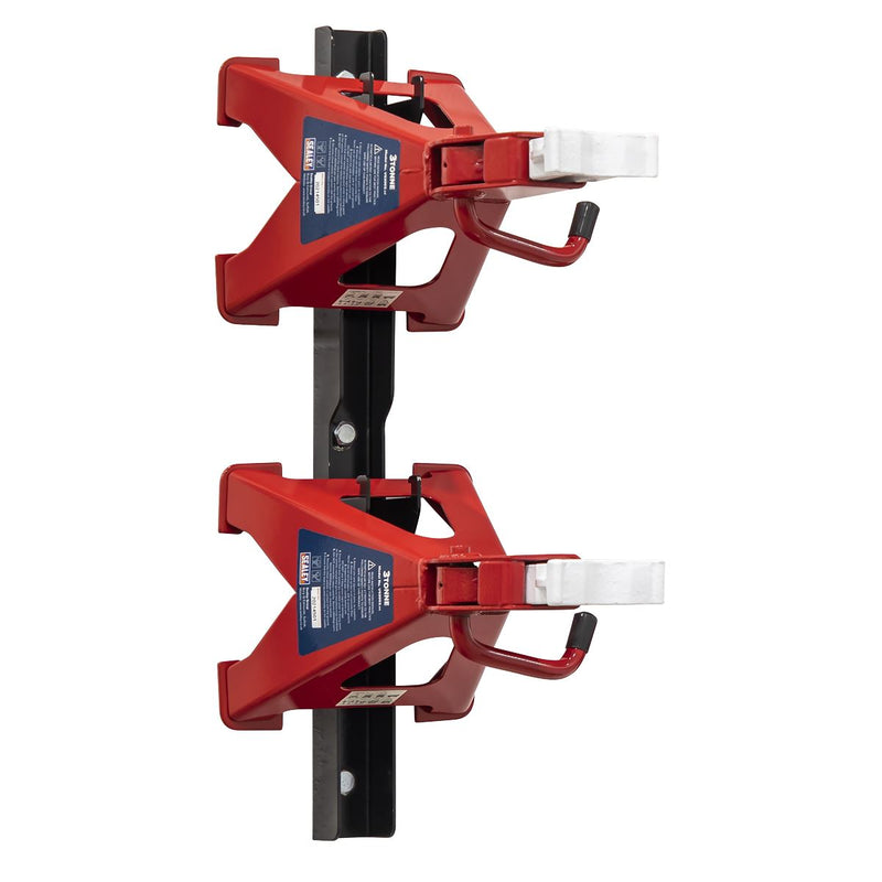 Sealey Axle Stand & Axle Stand Storage Rack Combo 3 Tonne VS2003COMBO Sealey - Dynamic Drive