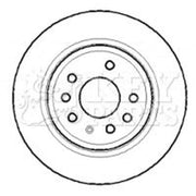 Key Parts Rear Brake Vented Discs & Pads fits Cadillac Bls 2009-2010 2.8